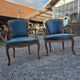 Pair of Louis XV style cabriolet armchairs