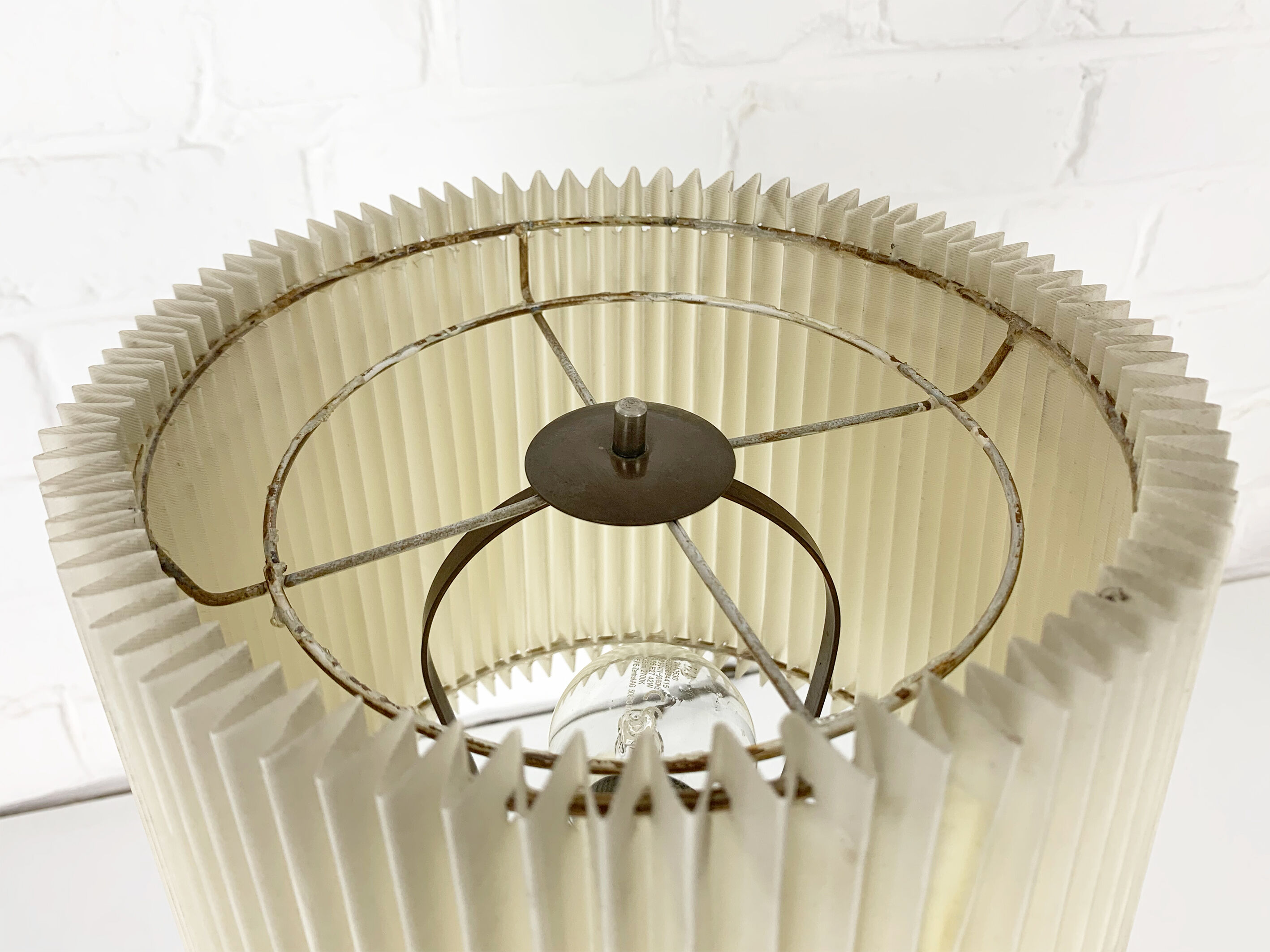Modernist Table Lamp by J.T. Kalmar, Austria, Mid-Century Brass