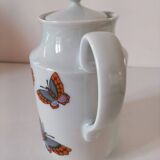 Vintage Wunsiedel Bavaria Porcelain coffee pot – butterfly motifs