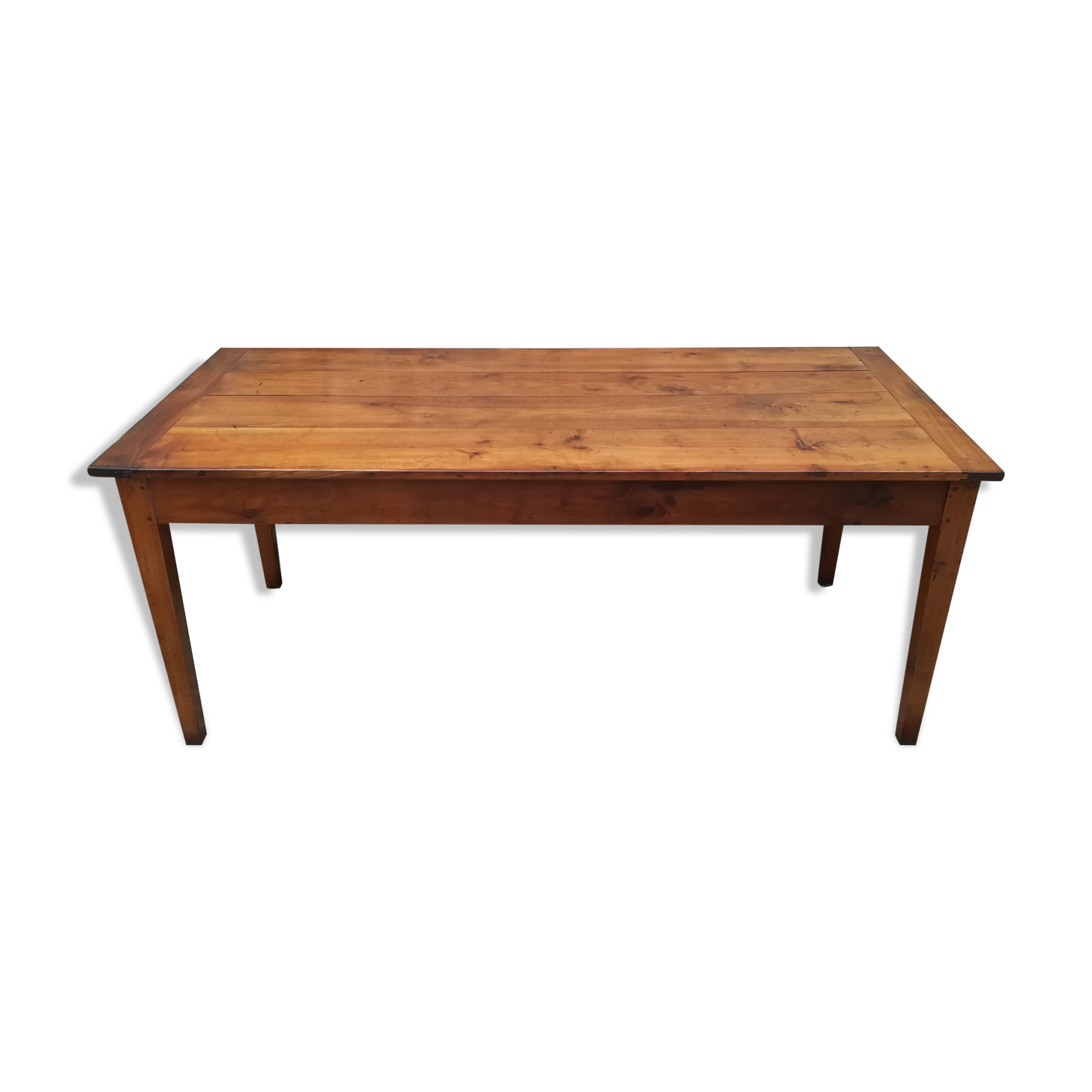 Farm table in solid cherry tree