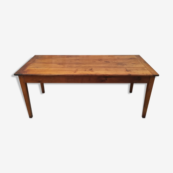Farm table in solid cherry tree