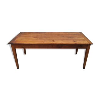 Farm table in solid cherry tree
