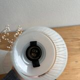 Pair of vintage glass/metal wall lights / circa 1950s 1960s