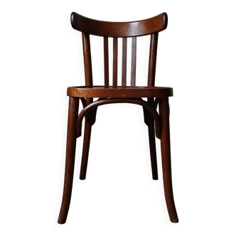 Baumann bistro chair in curved wood 1960