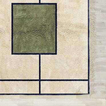 Traditional handmade Beni Ouarine rug 250cmx150cm