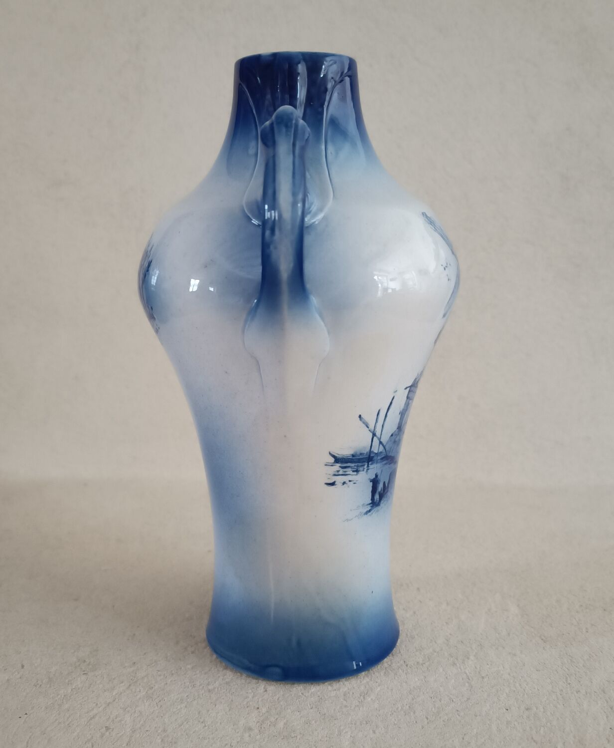 Vase with two handles Sarreguemines