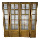 Four-leaf partition door