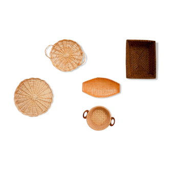 Lot de plateaux vintage