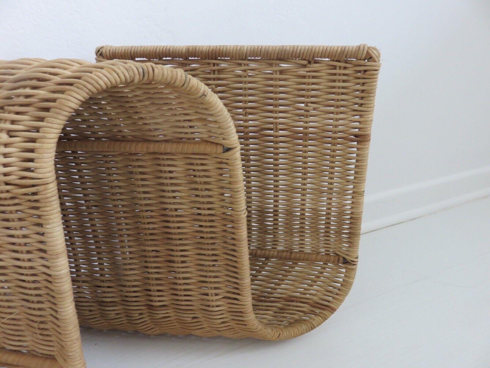 Door magazines wall in rattan Italy 70s