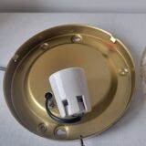 Plafonnier fleur en verre moulé