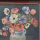 Bouquet d'anémones, huile sur carton