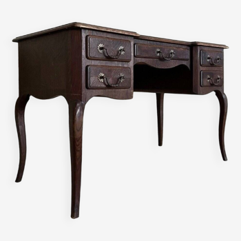 Bureau provençal en chêne style Louis XV