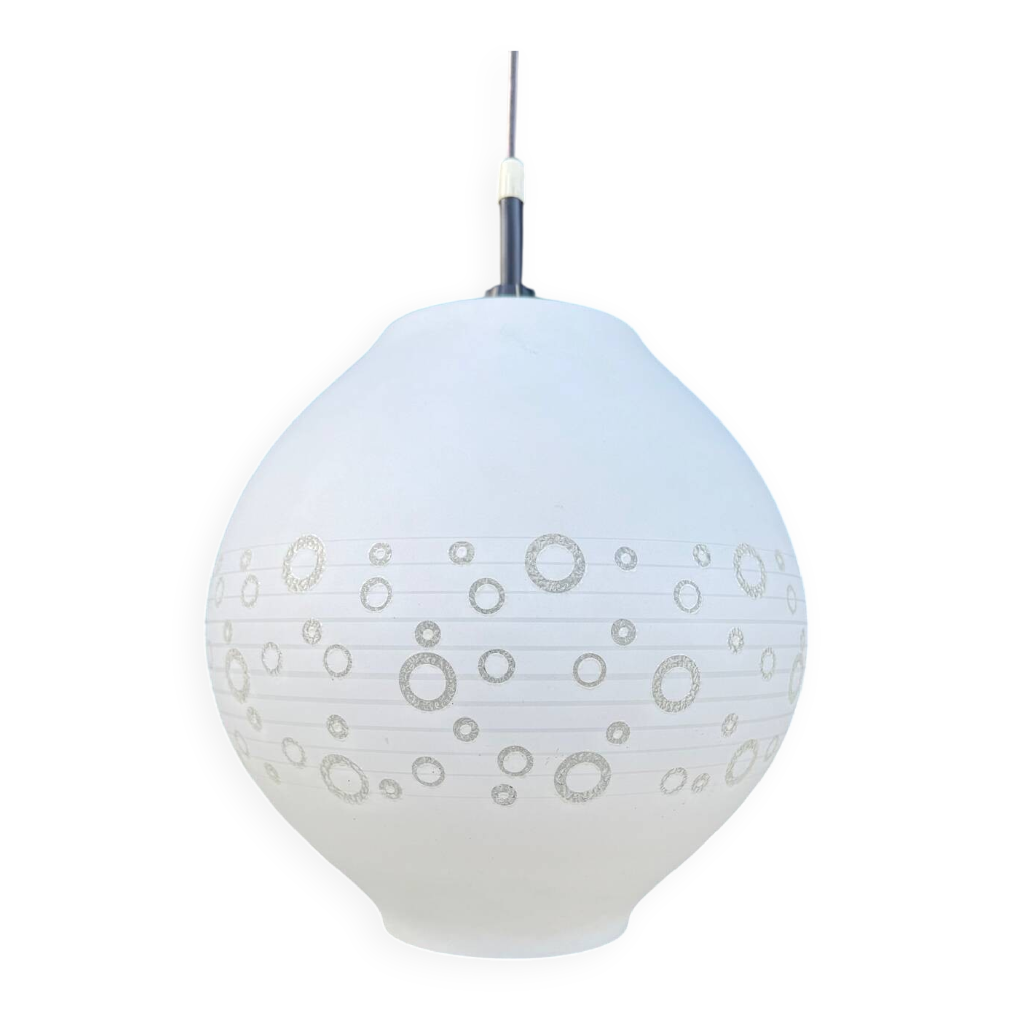 70s bubble glass pendant light