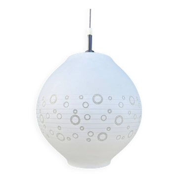 70s bubble glass pendant light