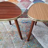 Duo plant holders formica, vintage tripod