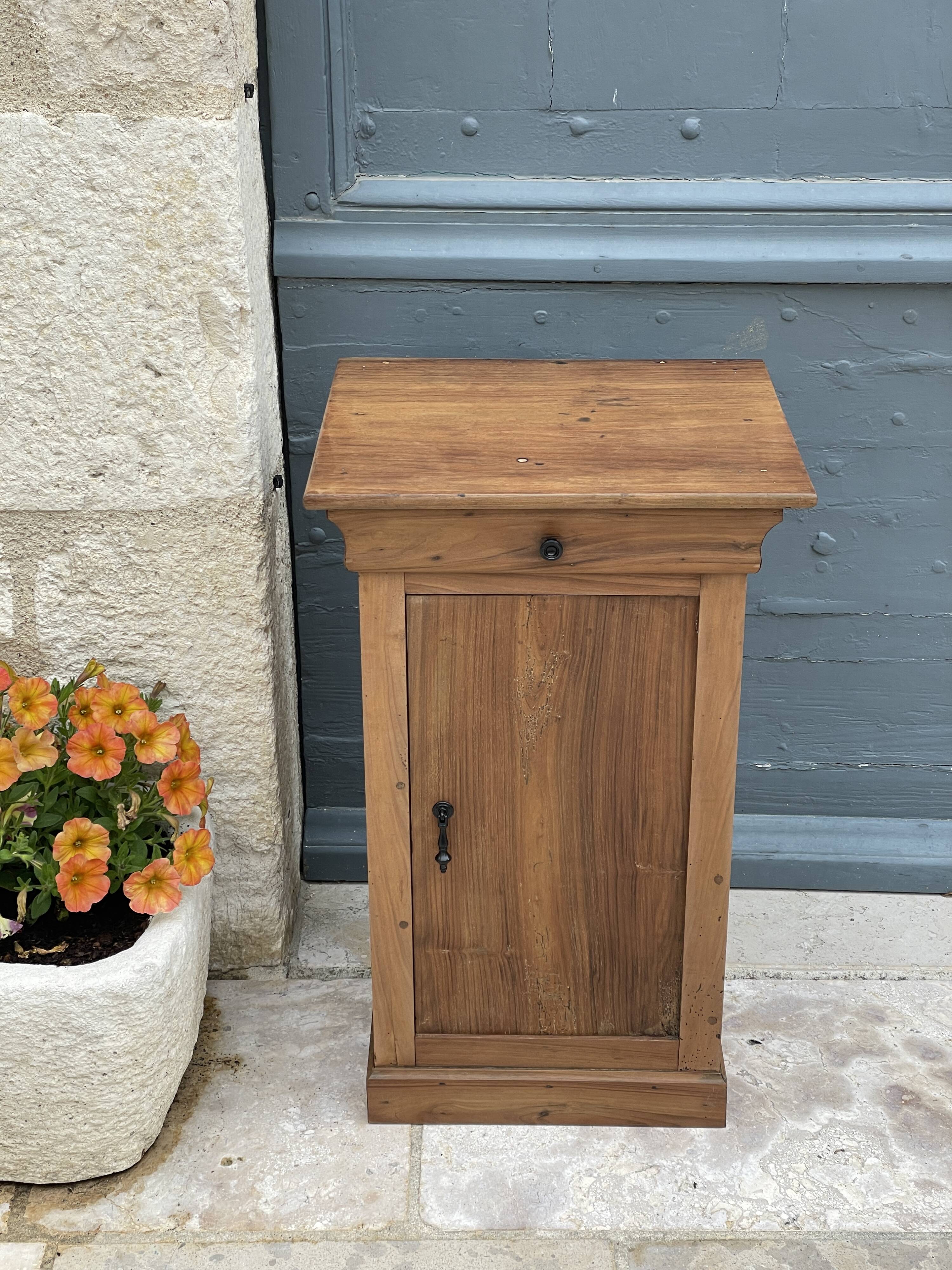 Renovated wooden bedside