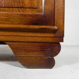 Art Deco display cabinet with sliding glass doors
