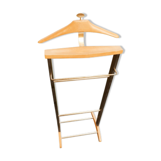 Night valet in beech and brass by Fratelli
