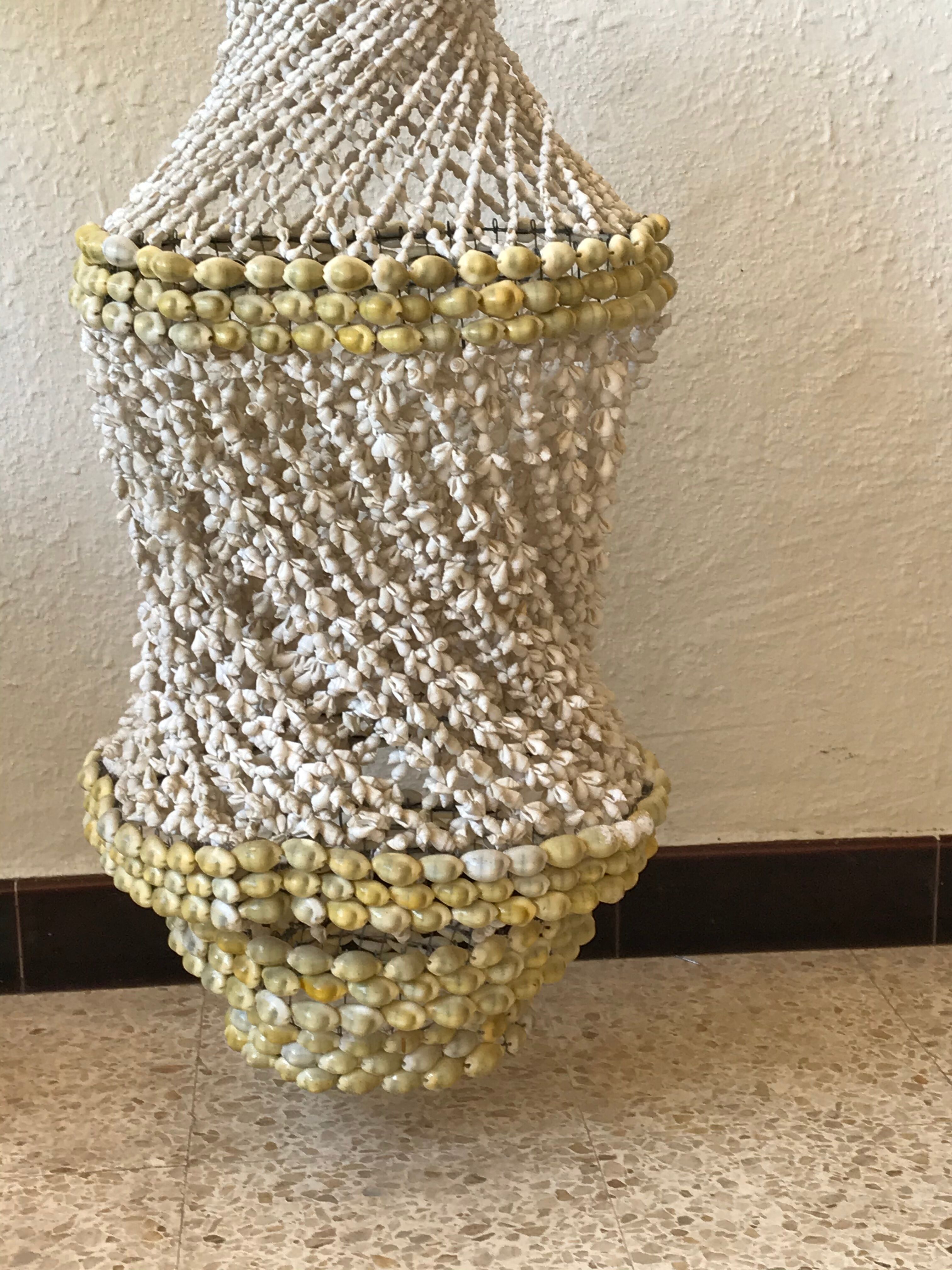 Vintage seashell chandelier