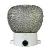 50s 60s lamp light wall lamp cellar lamp ceramic glass design 50s 60s