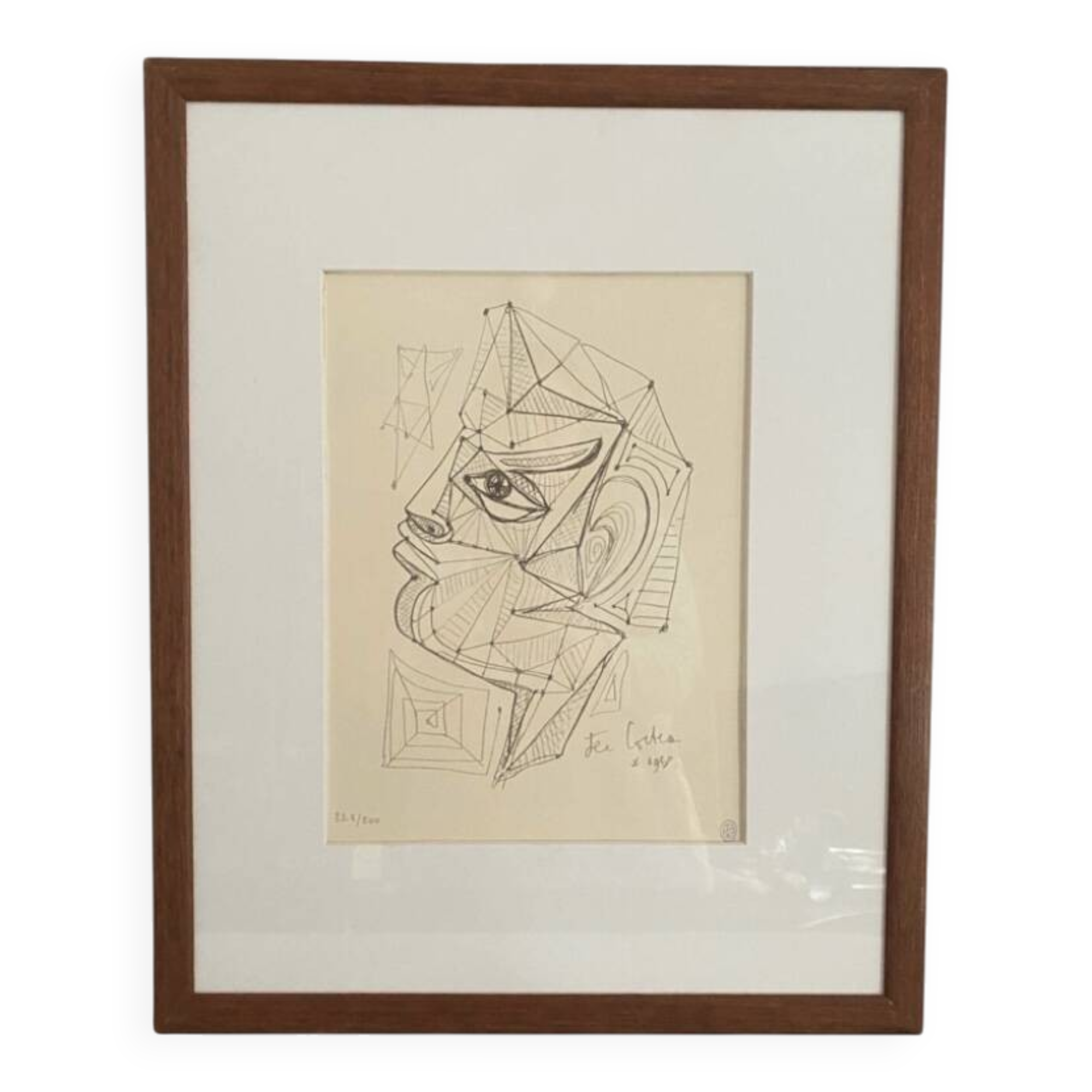 Portrait surréaliste, visage d'Apollon, Jean Cocteau