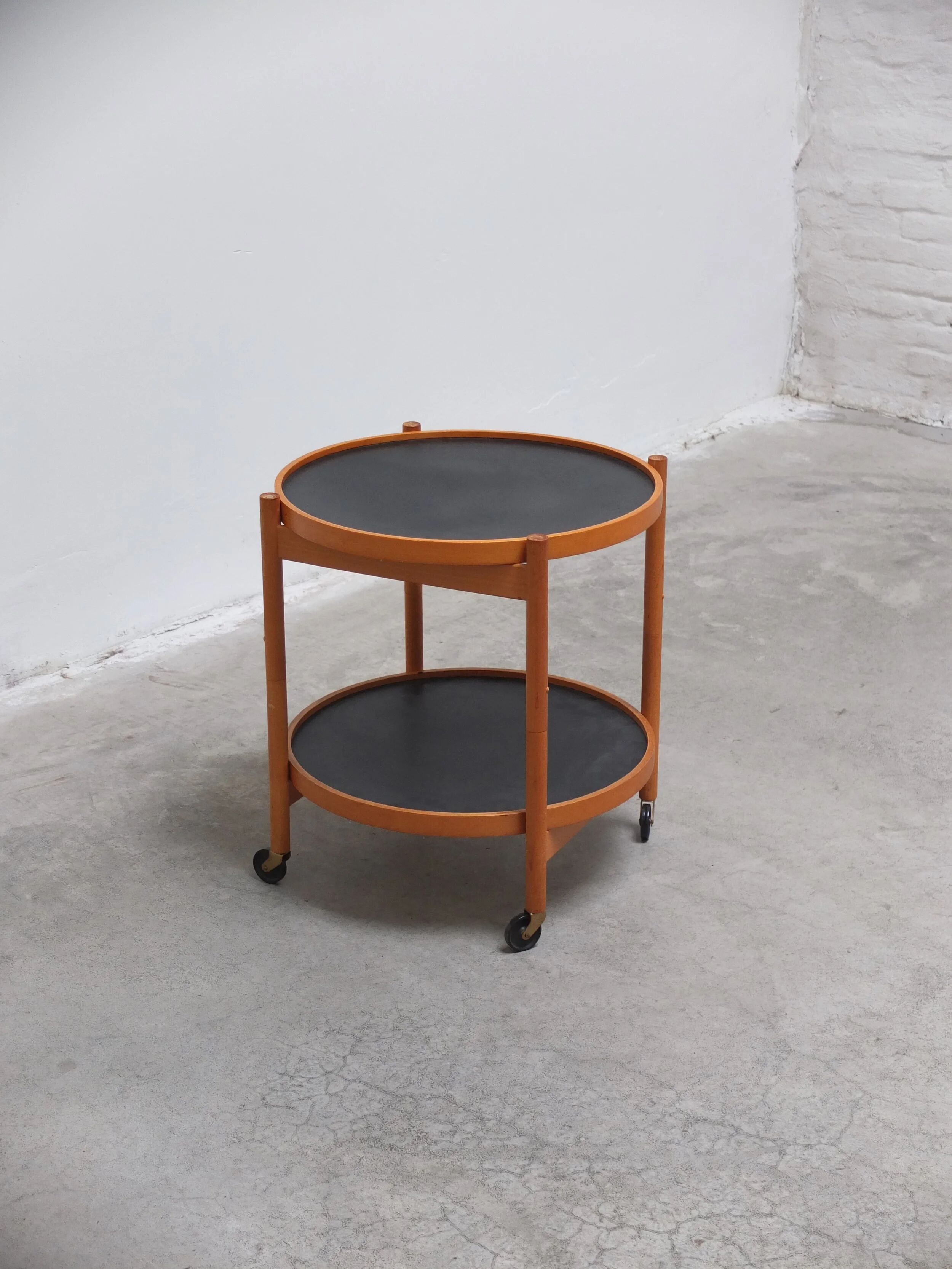 Serving trolley with reversible trays by Hans Bølling for Torben Ørskov, 1960s