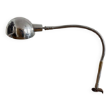 Adjustable desk lamp, chromed metal, France 1940