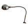 Adjustable desk lamp, chromed metal, France 1940