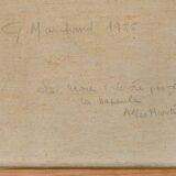 G. MARCHAND (20th century) Oil on canvas "Mediterranean Landscape"