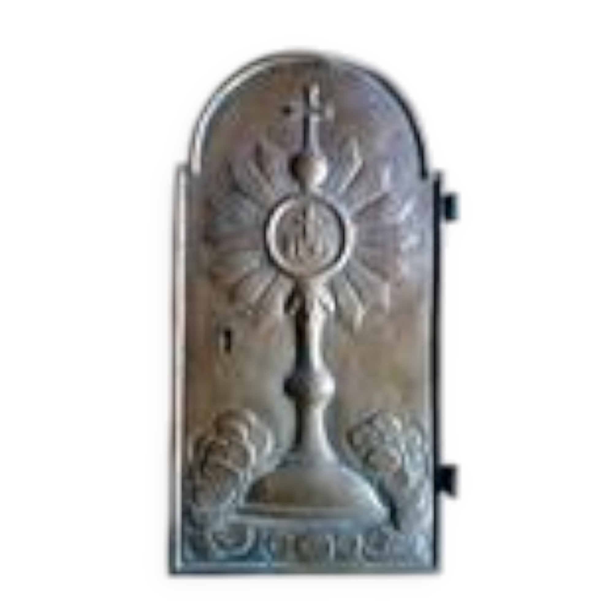 Antique bronze tabernacle door from the 18th century