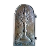 Antique bronze tabernacle door from the 18th century