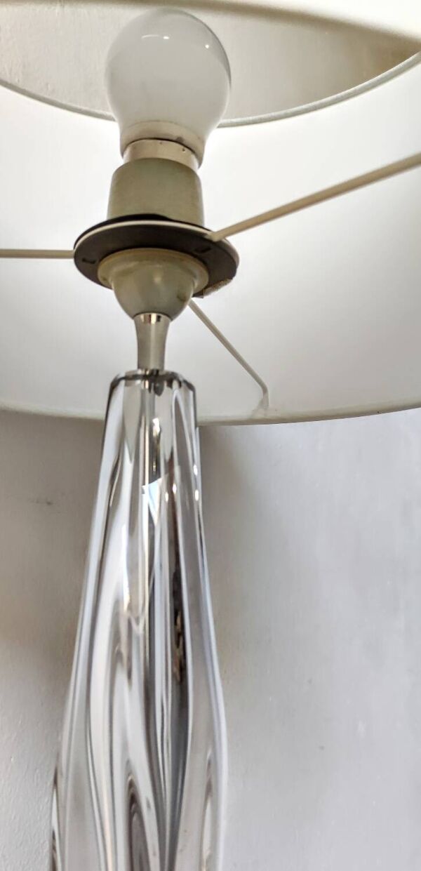 Lampe moderniste cristal Daum