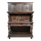 Renaissance cabinet from the 17th century in solid carved wood circa 1680