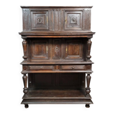 Cabinet Renaissance époque XVIIeme en bois massif sculpté vers 1680