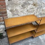 60s style modular self-supporting shelf, string tornado style