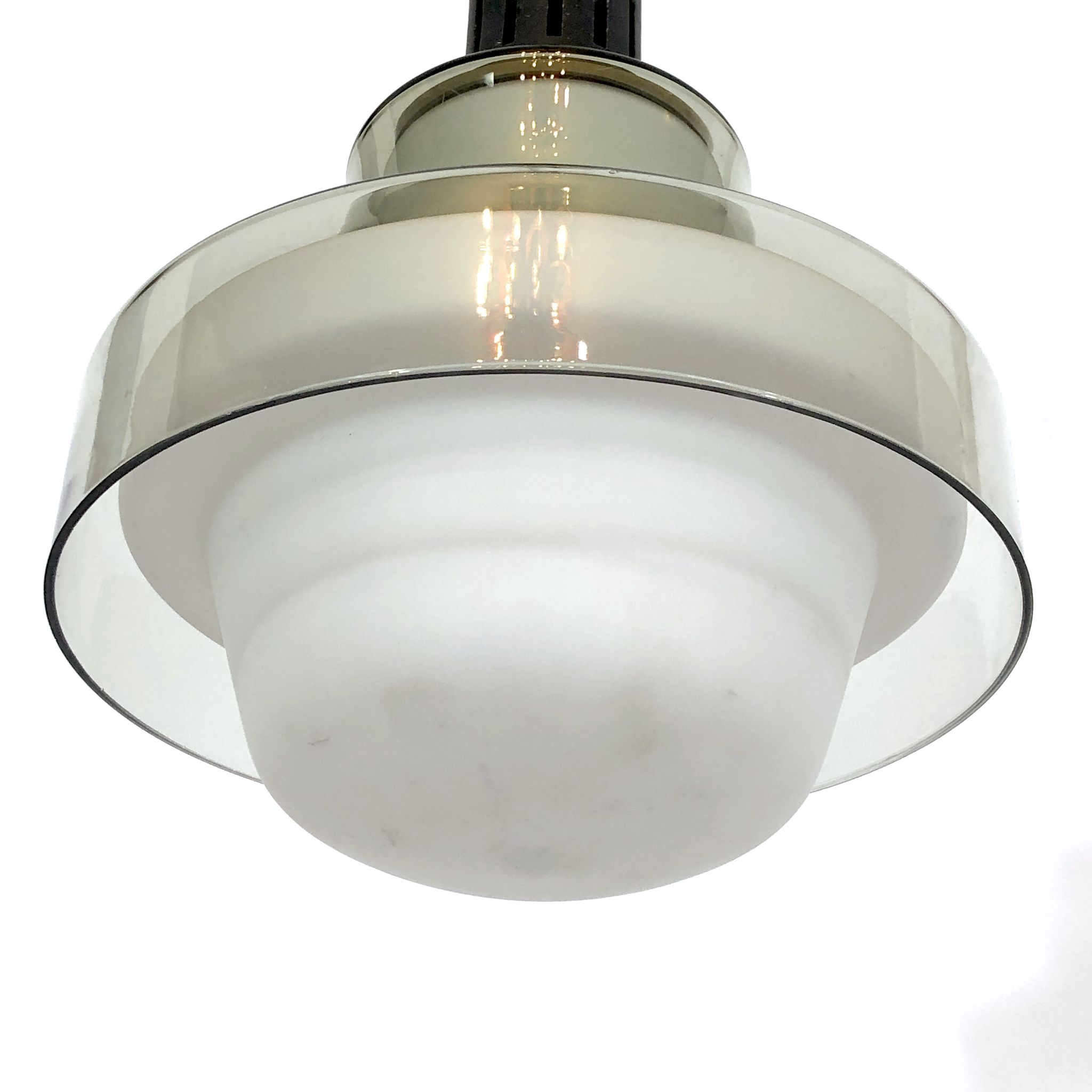 Mid-century brass pendant lamp from 50s Stilnovo