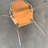 Vintage Chair Les Arcs in leather, published by Dal Vera, 1960s-70s