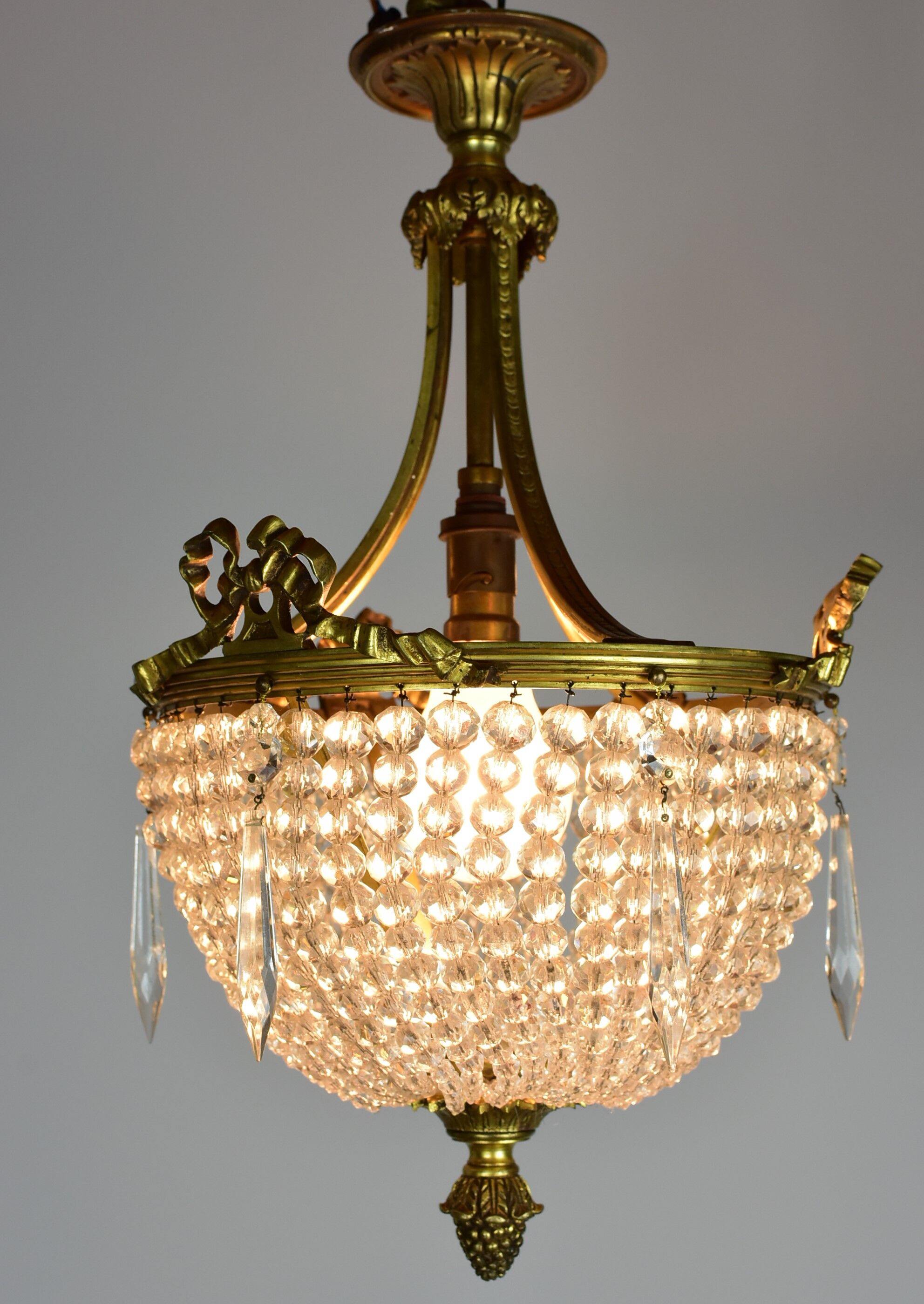 Napoleon III hot air balloon bronze chandelier