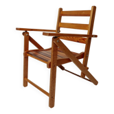 Vintage folding teak chair for children