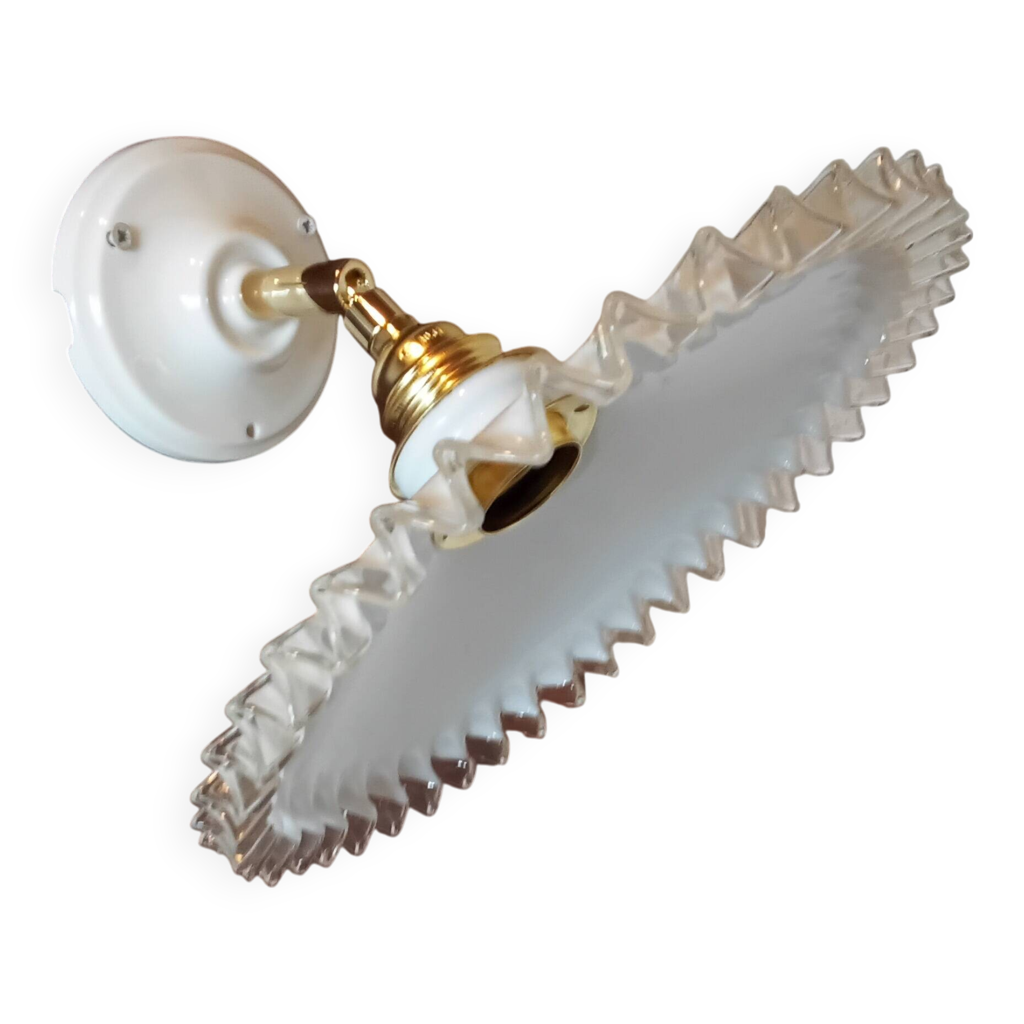 Vintage opaline wall light