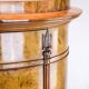 Oval pedestal cabinet - Walnut - Hand polished - Year 1840s