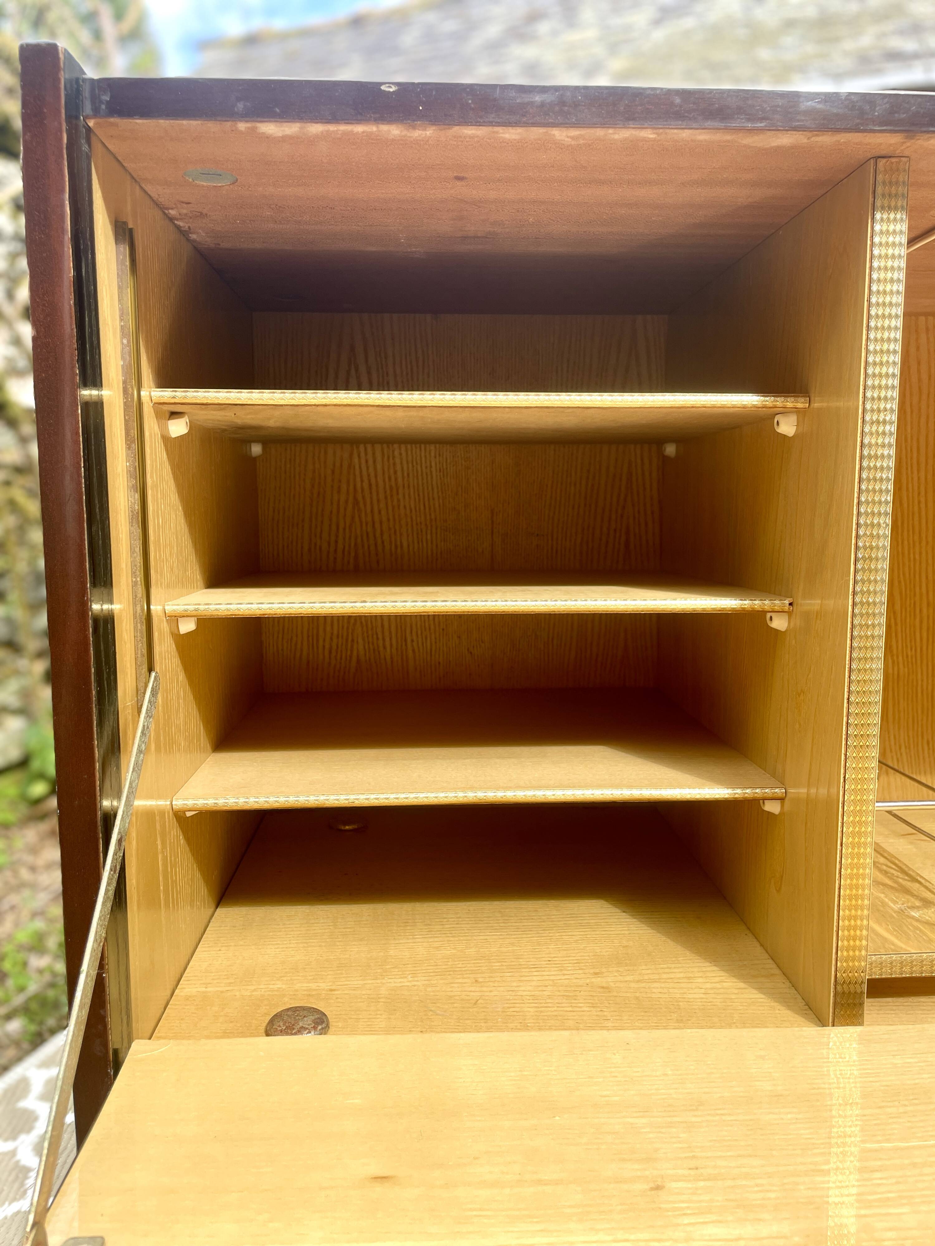 Bar cabinet on wheels