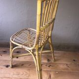 Chaise en rotin 1960