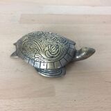 Turtle brass paper press