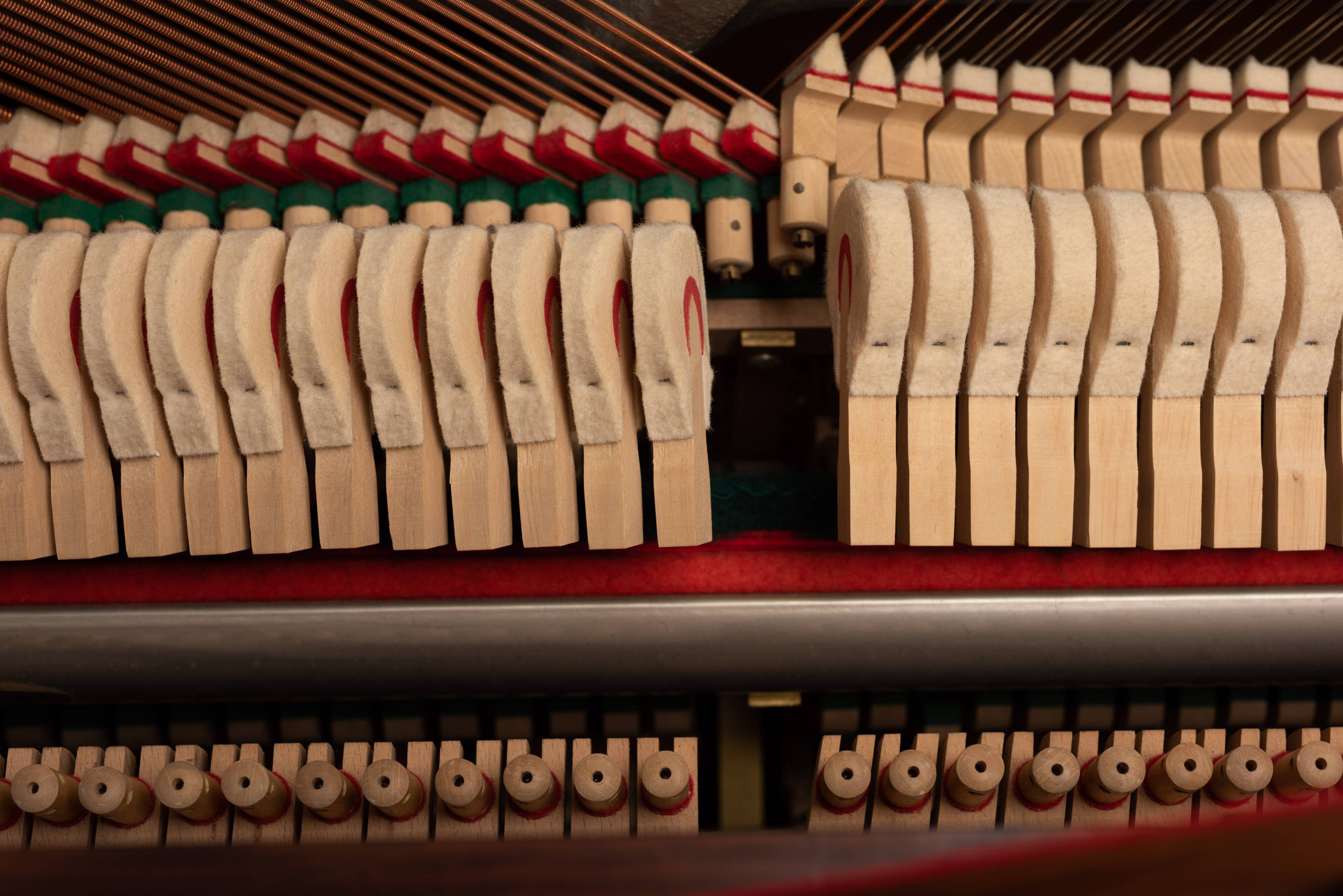 Danish mid-century modern hardwood pianette Bij Louis Zwicki, 1960s