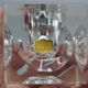Old vintage crystal lighter designed by antonio imperatore murano 1970 70