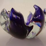 Large Italian bowl in purple Murano glass, 1960s