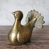 Brass peacock