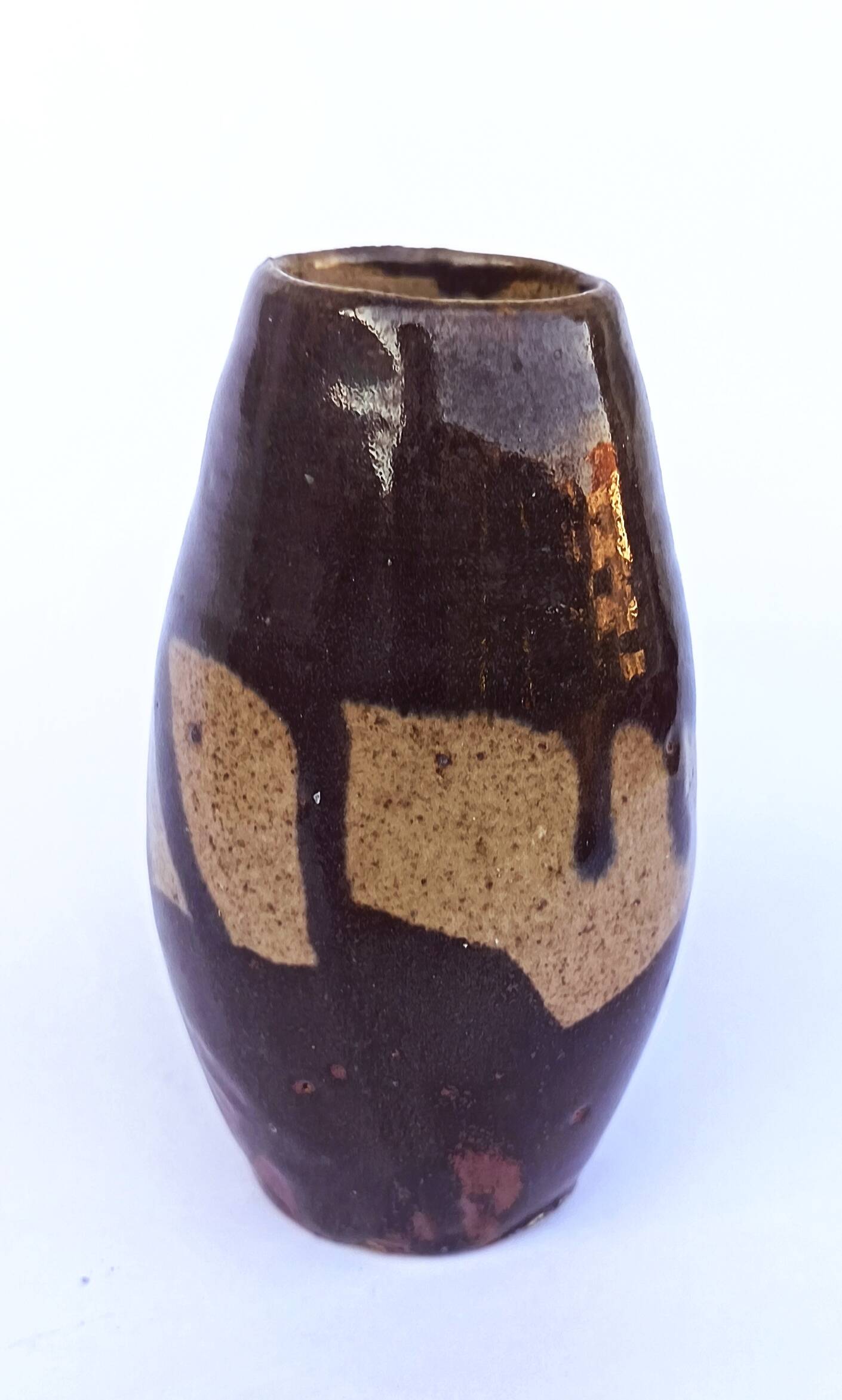 Stoneware vase by Eugène Lion, Saint-Amand-en-Puisaye