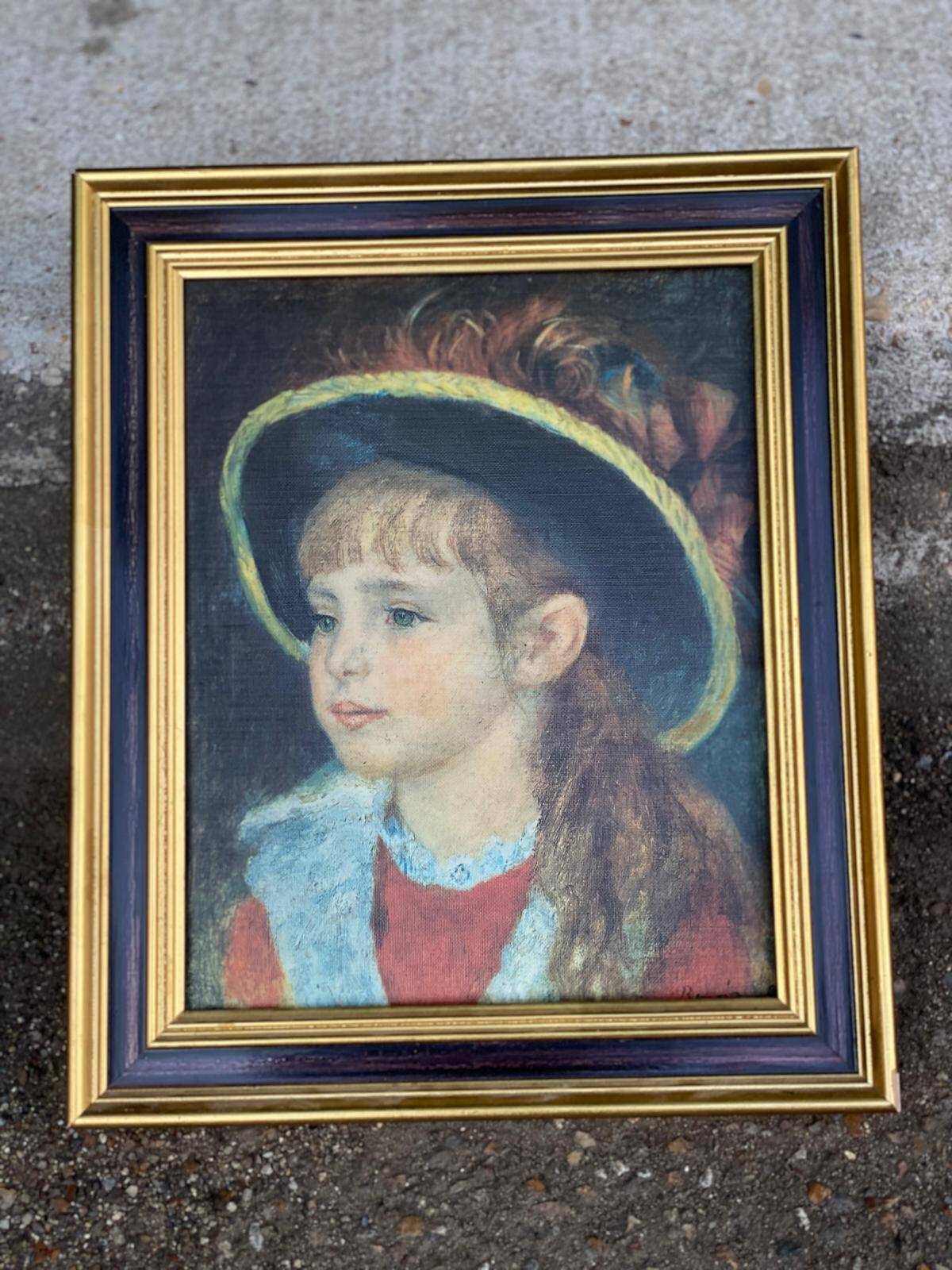 Oil painting on canvas reproduction of Auguste Renoir girl 30x36